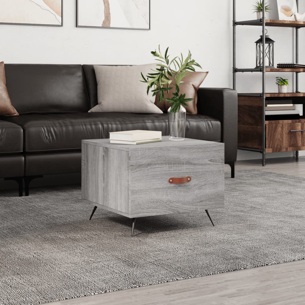 Couchtisch Grau Sonoma 50x50x40 cm Holzwerkstoff - Pazzar.ch
