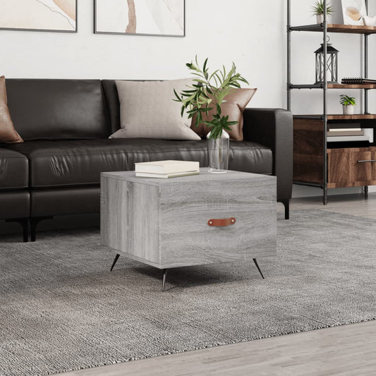 Couchtisch Grau Sonoma 50x50x40 cm Holzwerkstoff - Pazzar.ch