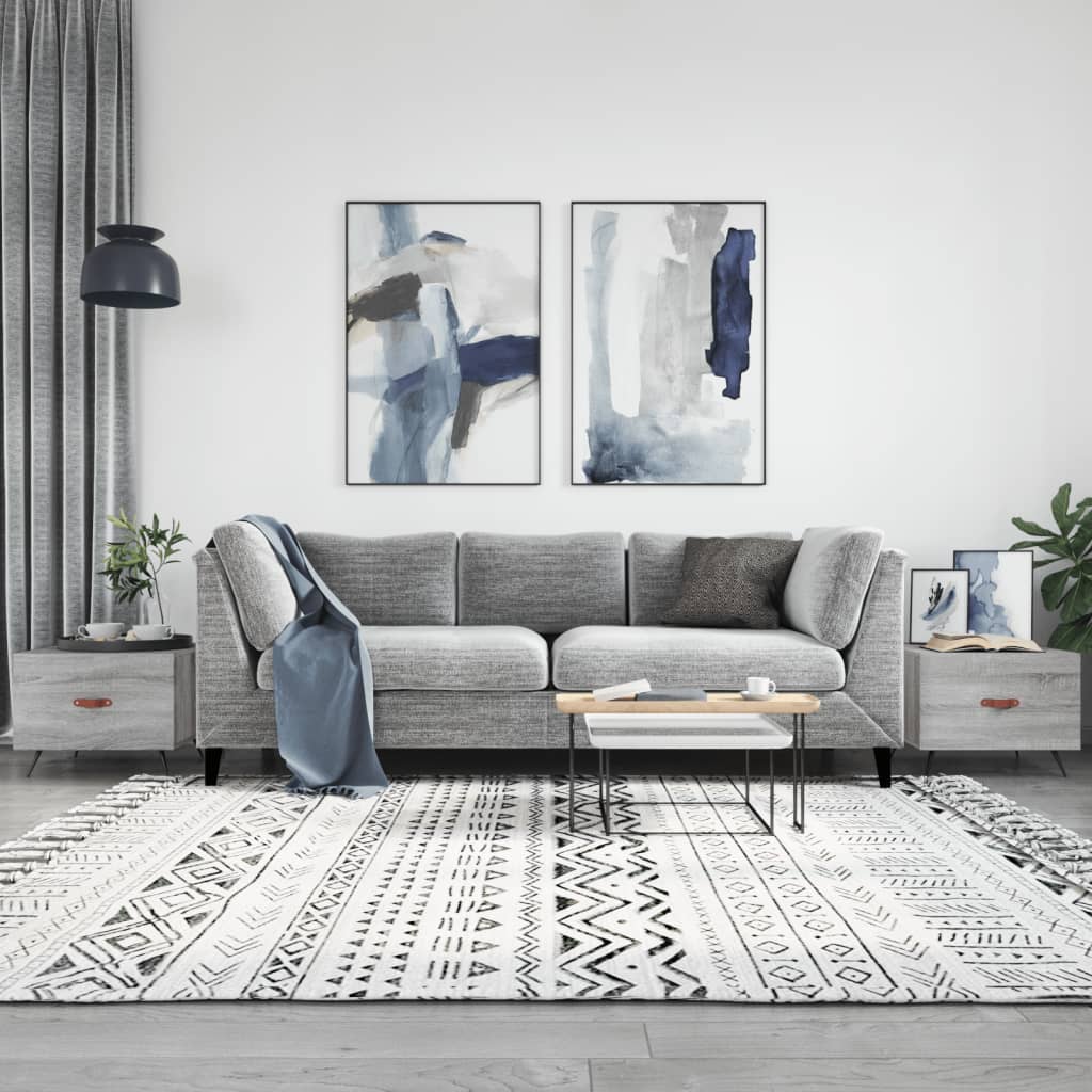 Couchtische 2 Stk. Grau Sonoma 50x50x40 cm Holzwerkstoff - Pazzar.ch