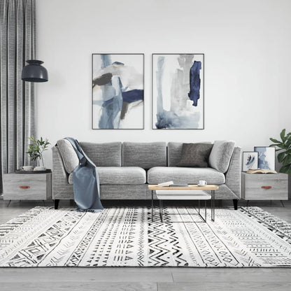 Couchtische 2 Stk. Grau Sonoma 50x50x40 cm Holzwerkstoff - Pazzar.ch