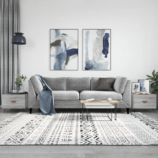 Couchtische 2 Stk. Grau Sonoma 50x50x40 cm Holzwerkstoff - Pazzar.ch
