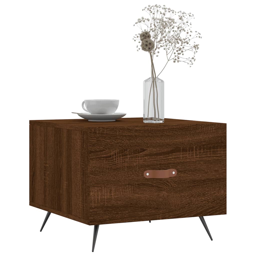 Couchtische 2 Stk. Braun Eichen-Optik 50x50x40 cm Holzwerkstoff - Pazzar.ch