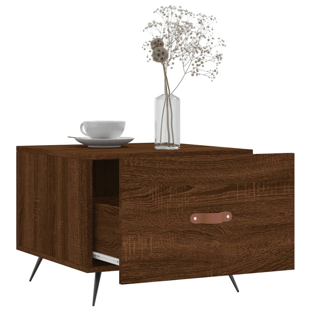 Couchtische 2 Stk. Braun Eichen-Optik 50x50x40 cm Holzwerkstoff - Pazzar.ch
