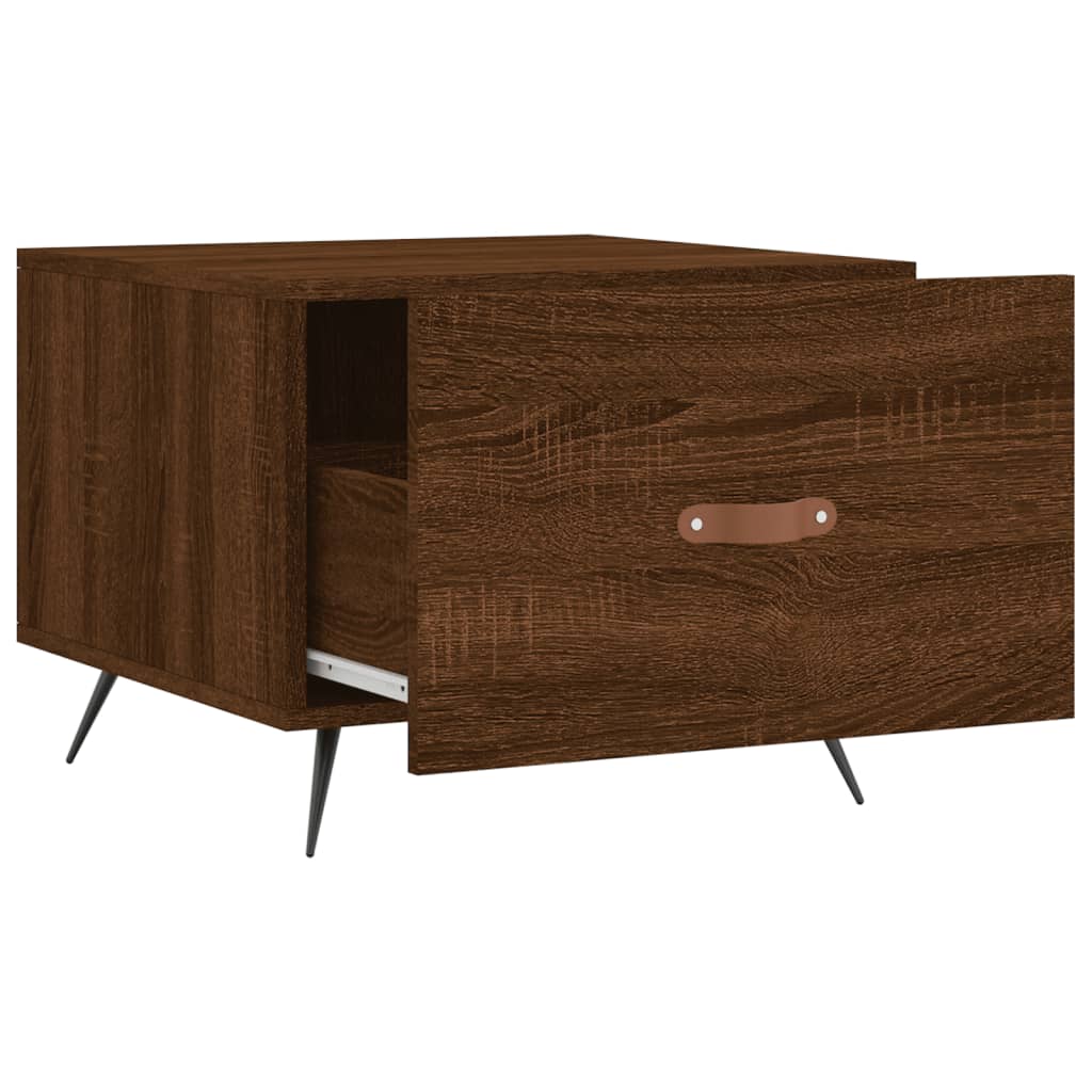 Couchtische 2 Stk. Braun Eichen-Optik 50x50x40 cm Holzwerkstoff - Pazzar.ch