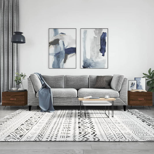 Couchtische 2 Stk. Braun Eichen-Optik 50x50x40 cm Holzwerkstoff - Pazzar.ch