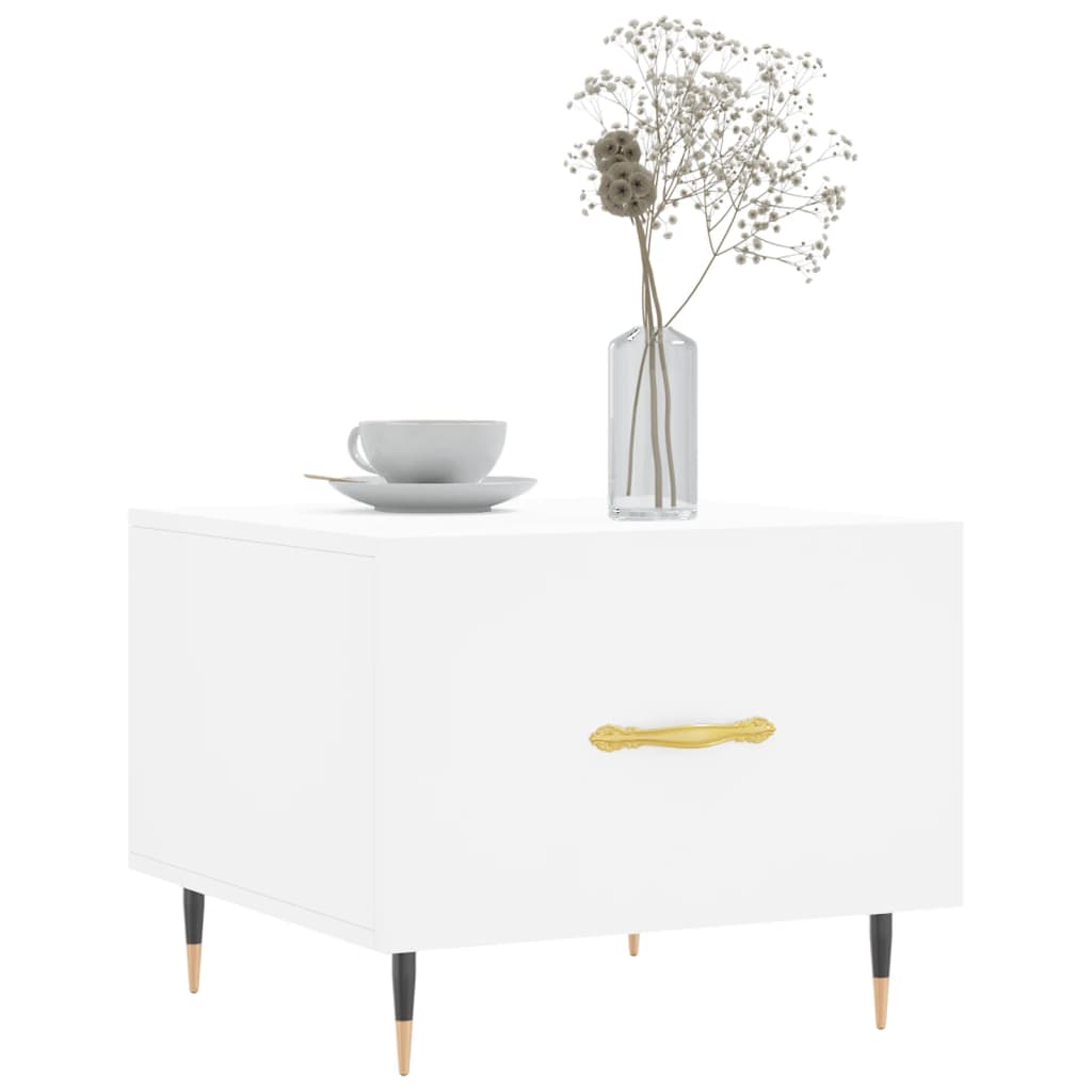 Couchtische 2 Stk. Weiß 50x50x40 cm Holzwerkstoff - Pazzar.ch
