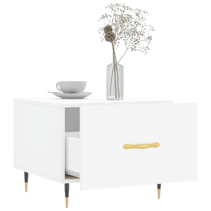 Couchtische 2 Stk. Weiß 50x50x40 cm Holzwerkstoff - Pazzar.ch