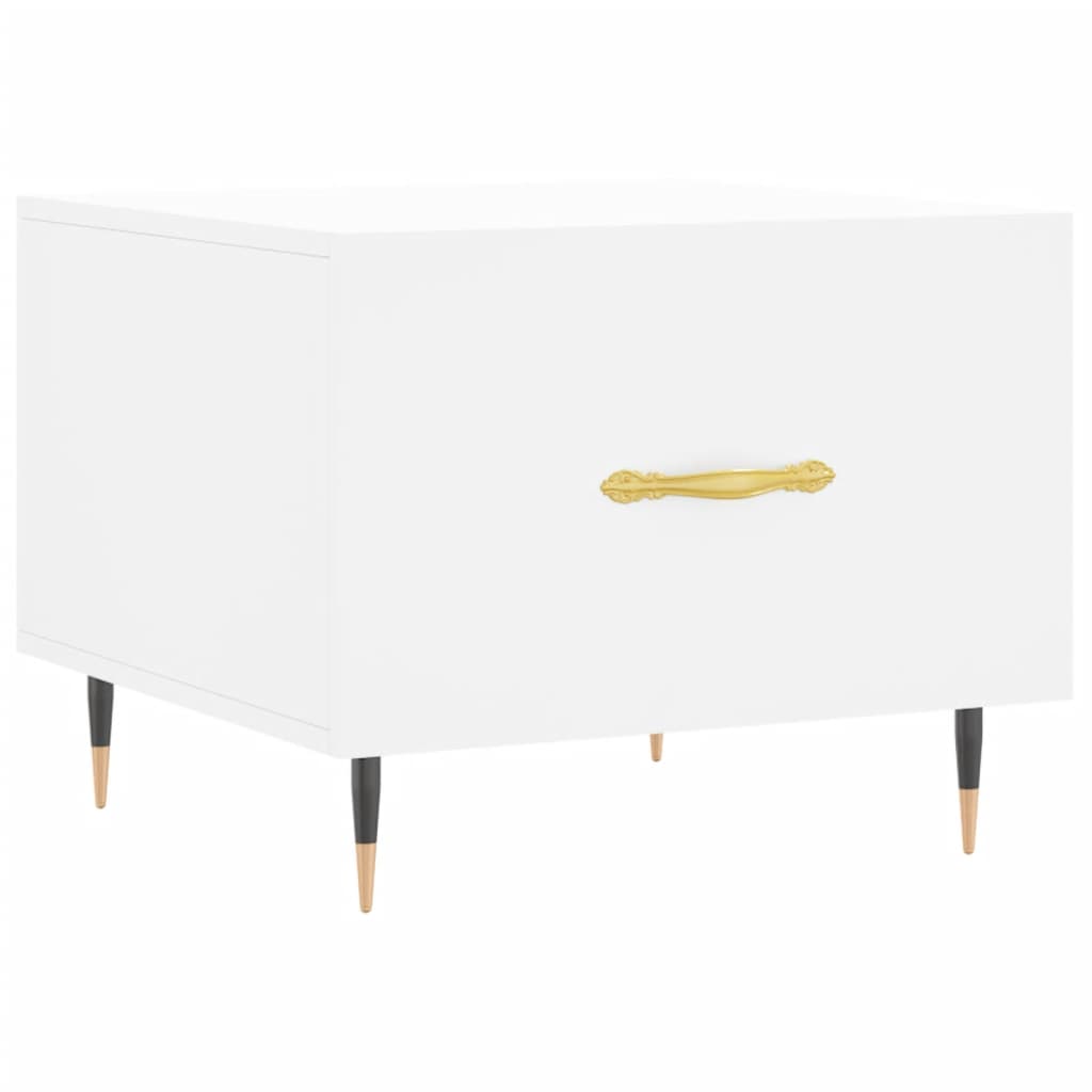 Couchtische 2 Stk. Weiß 50x50x40 cm Holzwerkstoff - Pazzar.ch