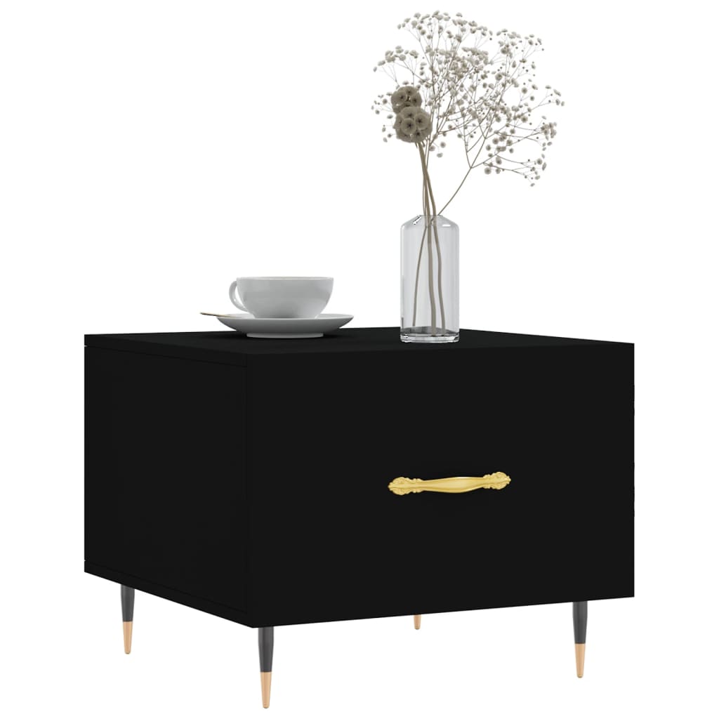 Couchtische 2 Stk. Schwarz 50x50x40 cm Holzwerkstoff - Pazzar.ch