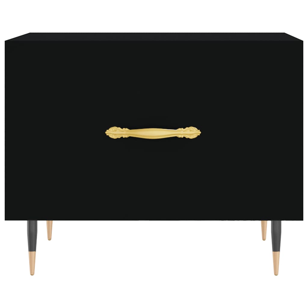 Couchtische 2 Stk. Schwarz 50x50x40 cm Holzwerkstoff - Pazzar.ch