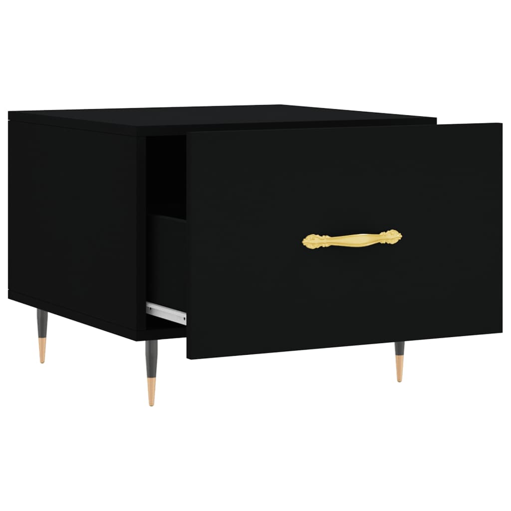 Couchtische 2 Stk. Schwarz 50x50x40 cm Holzwerkstoff - Pazzar.ch
