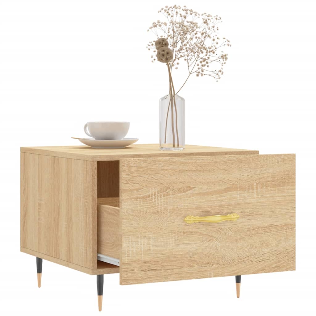 Couchtische 2 Stk. Sonoma-Eiche 50x50x40 cm Holzwerkstoff - Pazzar.ch