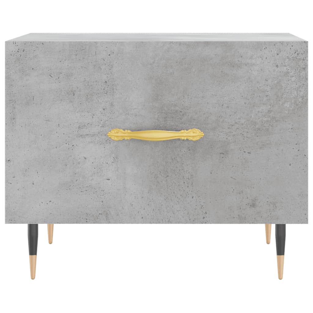 Couchtische 2 Stk. Betongrau 50x50x40 cm Holzwerkstoff - Pazzar.ch