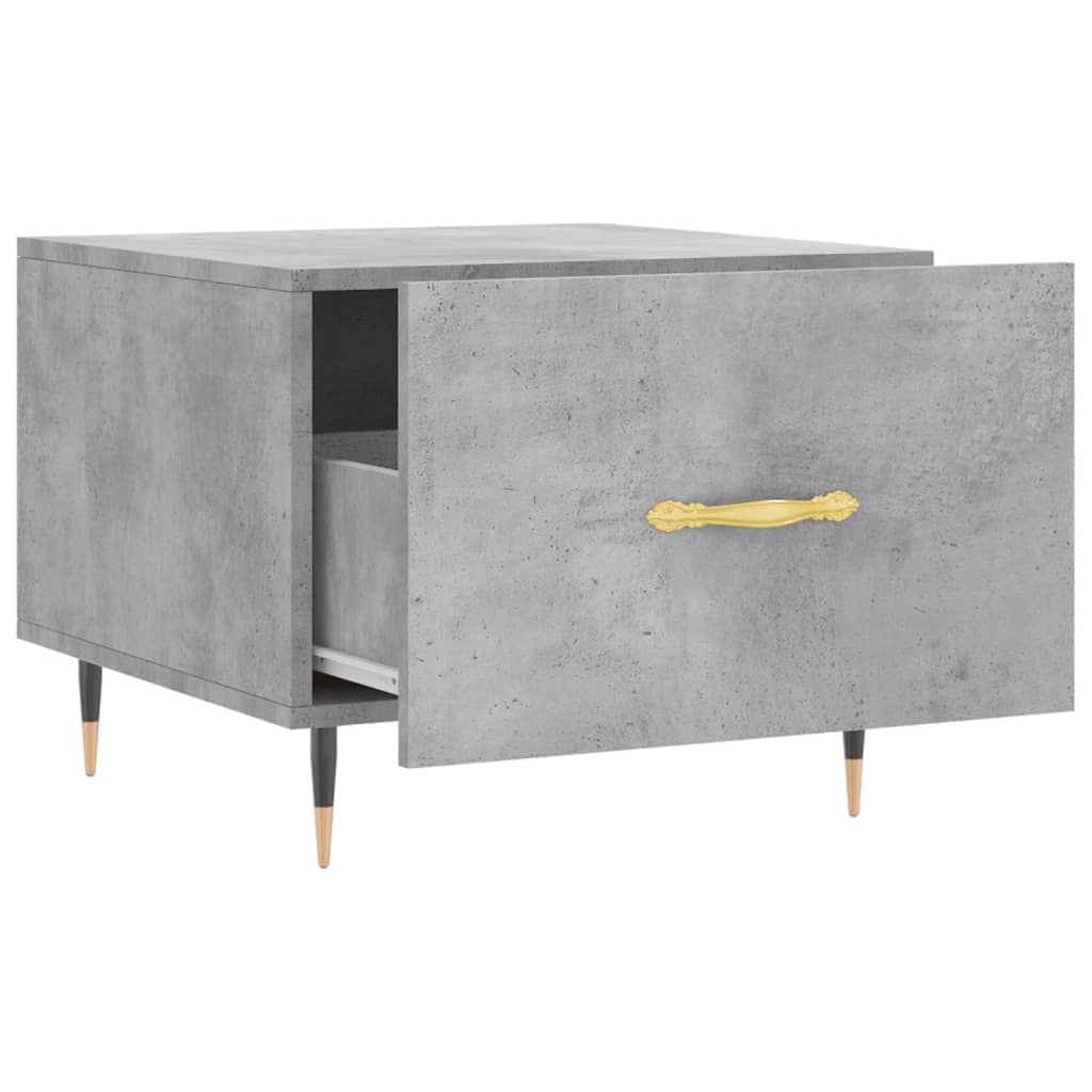 Couchtische 2 Stk. Betongrau 50x50x40 cm Holzwerkstoff - Pazzar.ch