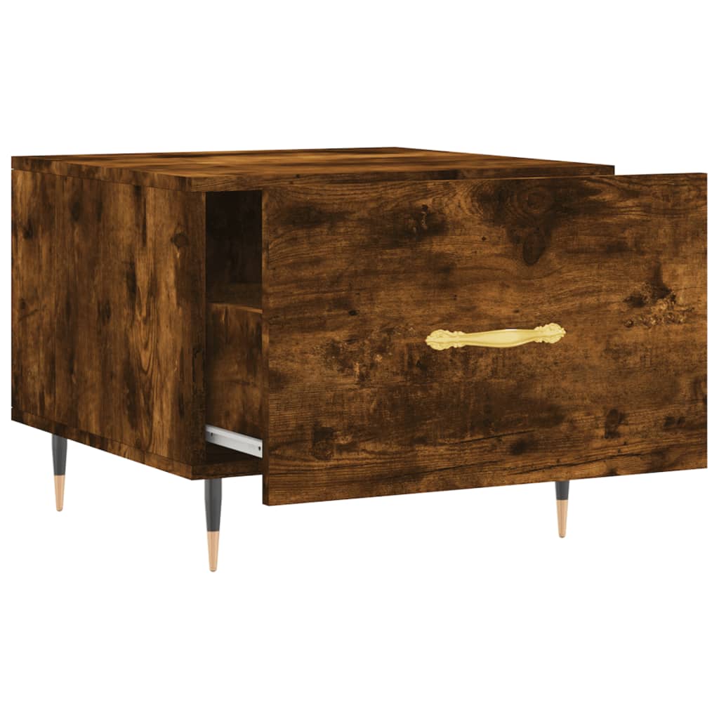 Couchtische 2 Stk. Räuchereiche 50x50x40 cm Holzwerkstoff - Pazzar.ch