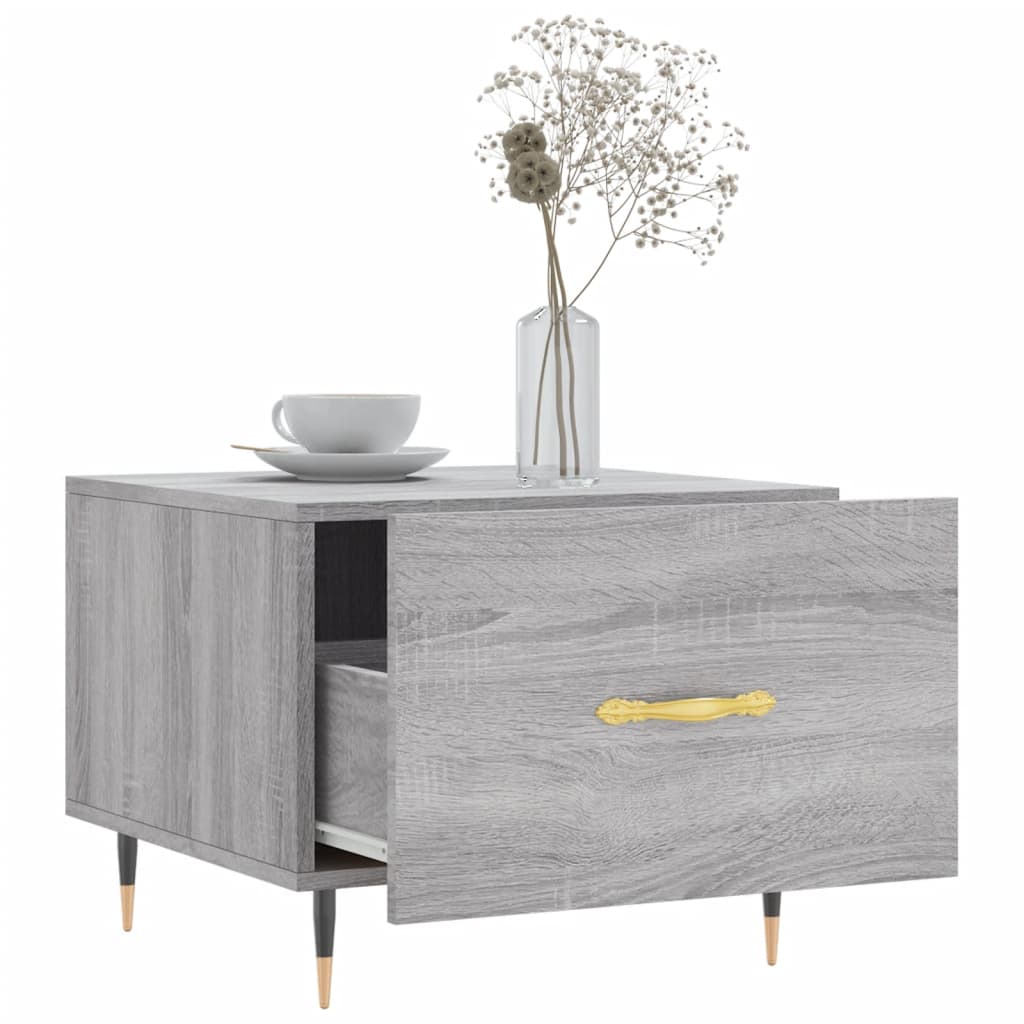 Couchtische 2 Stk. Grau Sonoma 50x50x40 cm Holzwerkstoff - Pazzar.ch