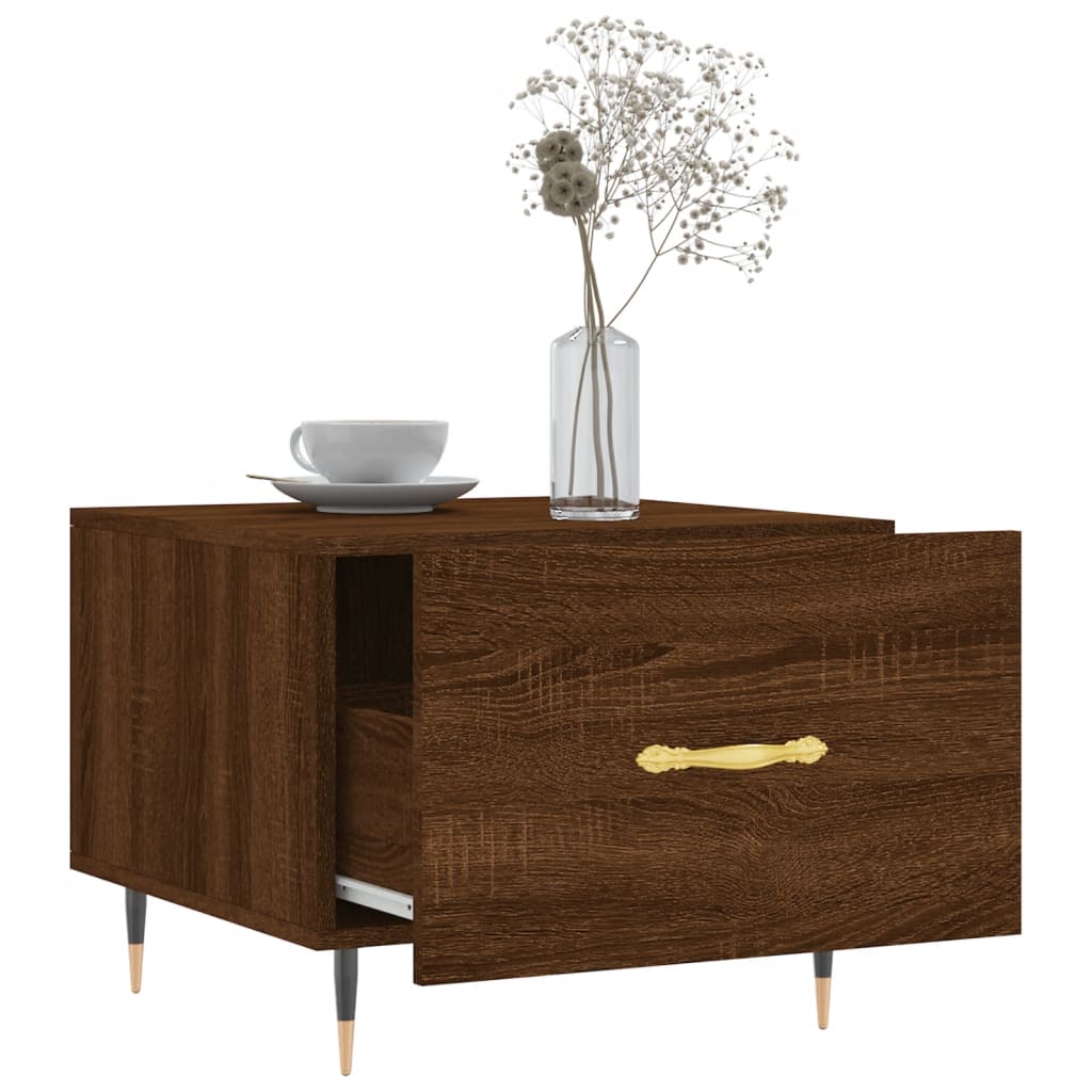 Couchtische 2 Stk. Braun Eichen-Optik 50x50x40 cm Holzwerkstoff - Pazzar.ch