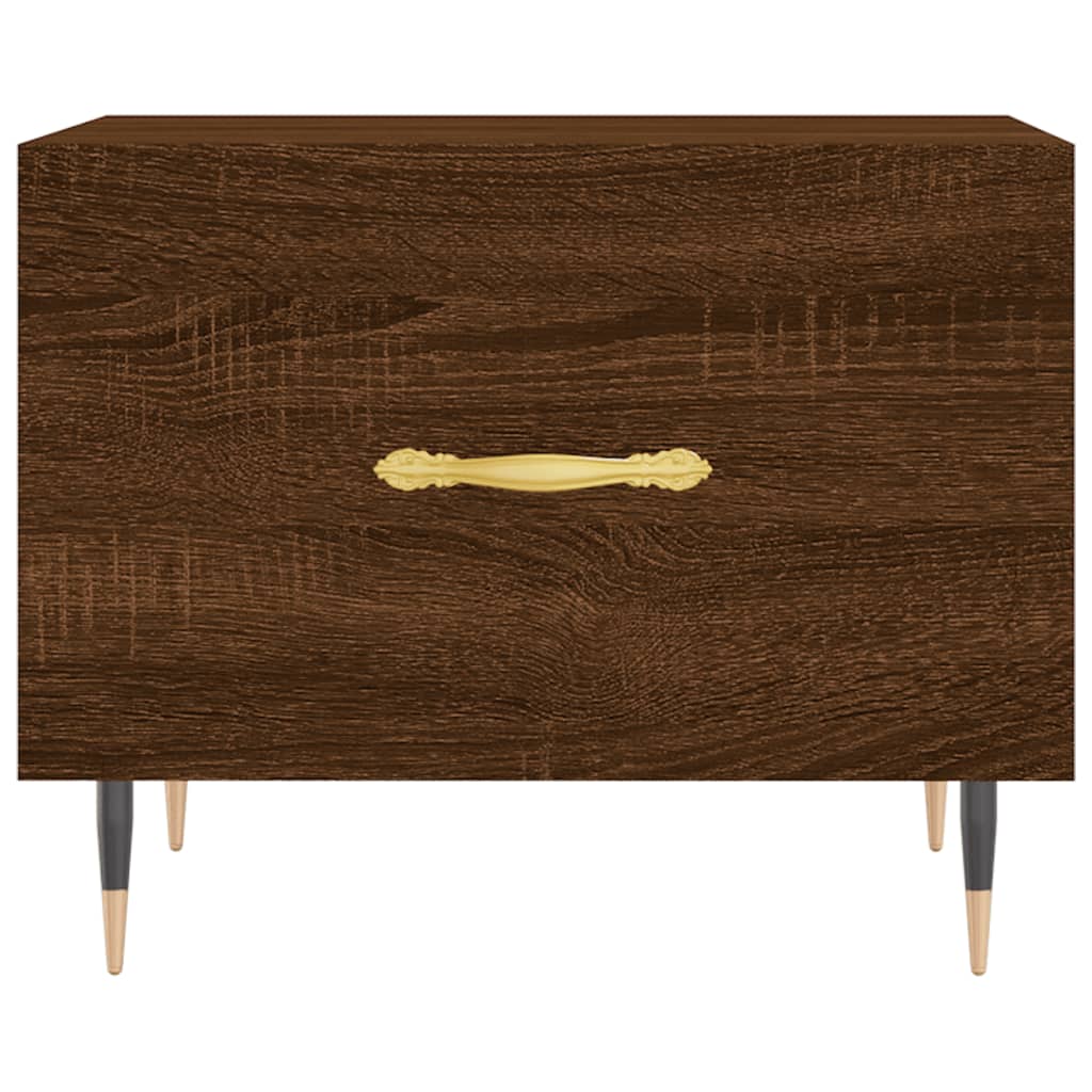 Couchtische 2 Stk. Braun Eichen-Optik 50x50x40 cm Holzwerkstoff - Pazzar.ch