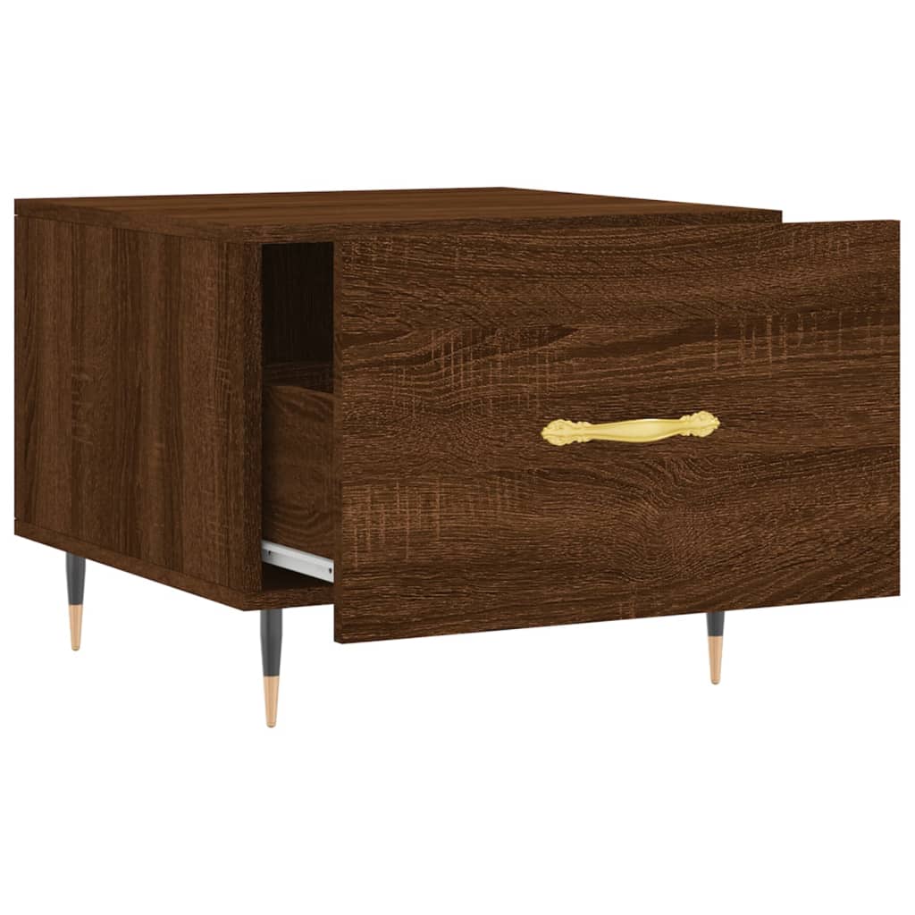Couchtische 2 Stk. Braun Eichen-Optik 50x50x40 cm Holzwerkstoff - Pazzar.ch