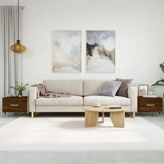 Couchtische 2 Stk. Braun Eichen-Optik 50x50x40 cm Holzwerkstoff - Pazzar.ch