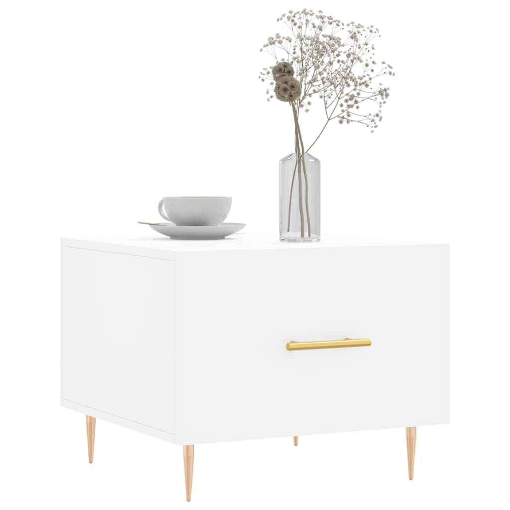 Couchtische 2 Stk. Weiß 50x50x40 cm Holzwerkstoff - Pazzar.ch