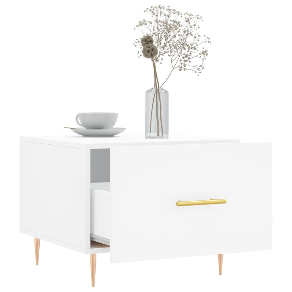 Couchtische 2 Stk. Weiß 50x50x40 cm Holzwerkstoff - Pazzar.ch