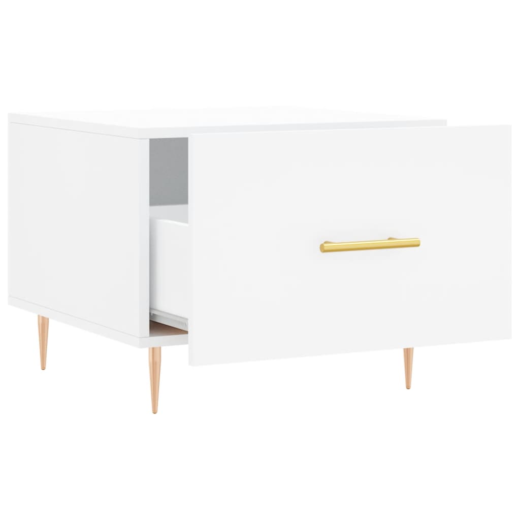 Couchtische 2 Stk. Weiß 50x50x40 cm Holzwerkstoff - Pazzar.ch
