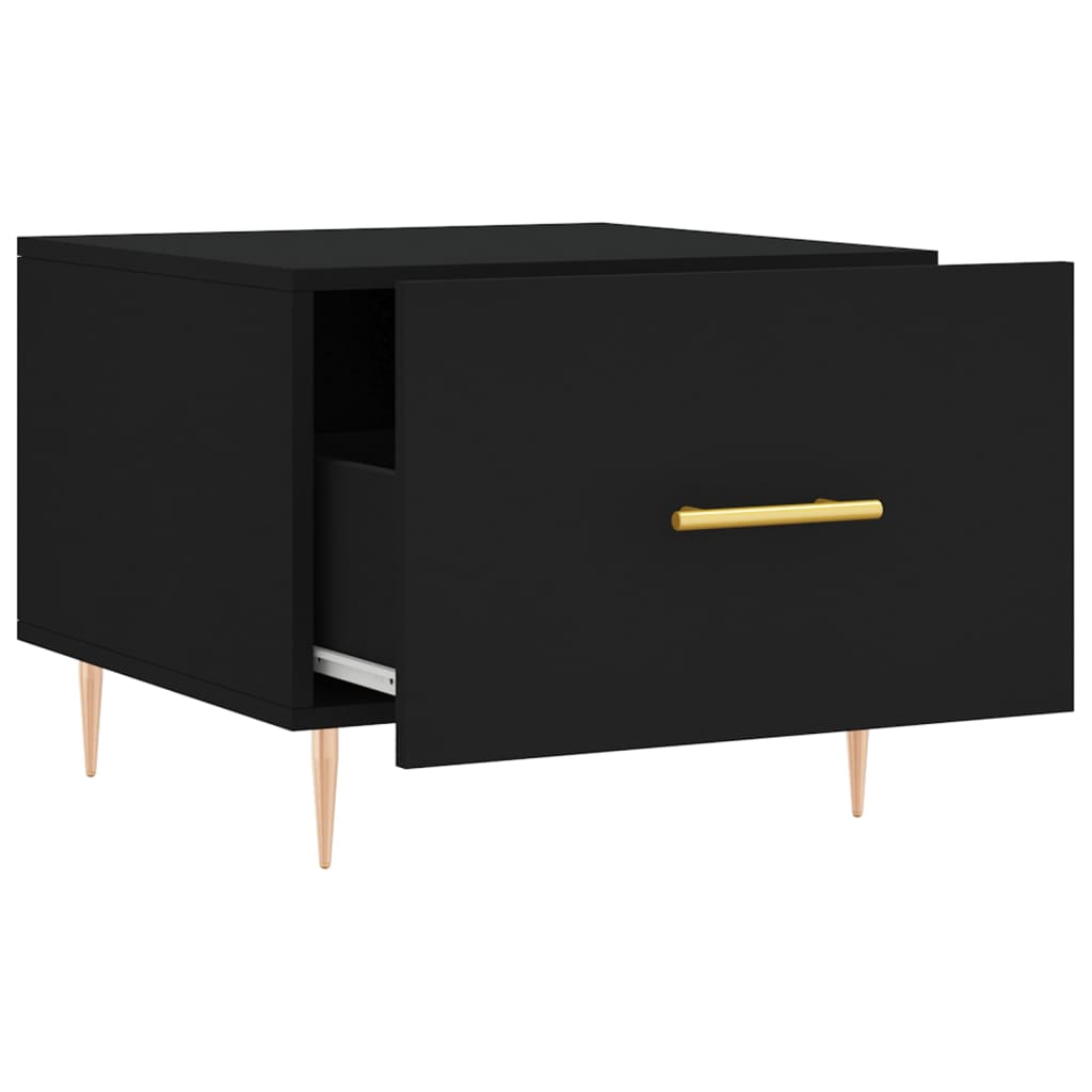 Couchtisch Schwarz 50x50x40 cm Holzwerkstoff - Pazzar.ch