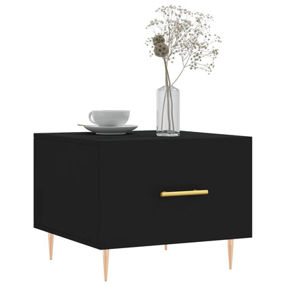 Couchtische 2 Stk. Schwarz 50x50x40 cm Holzwerkstoff - Pazzar.ch