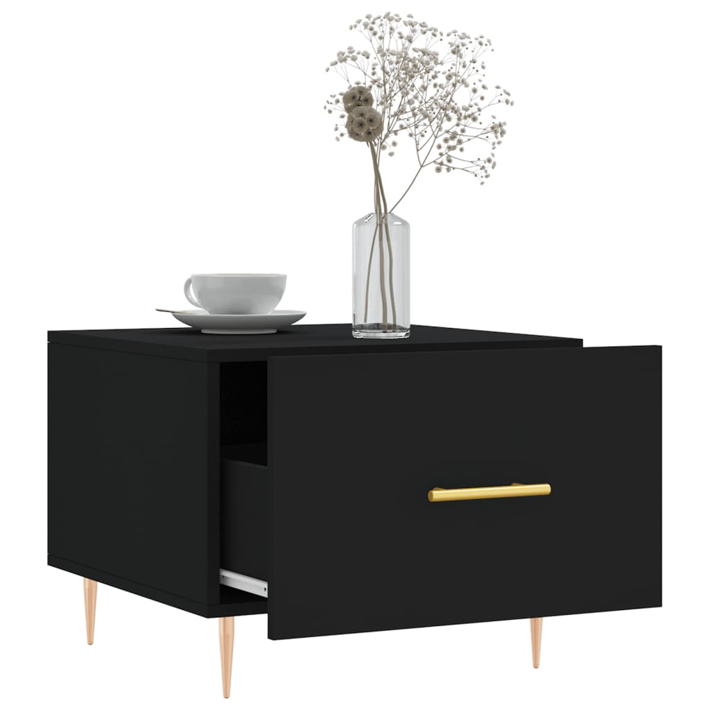 Couchtische 2 Stk. Schwarz 50x50x40 cm Holzwerkstoff - Pazzar.ch