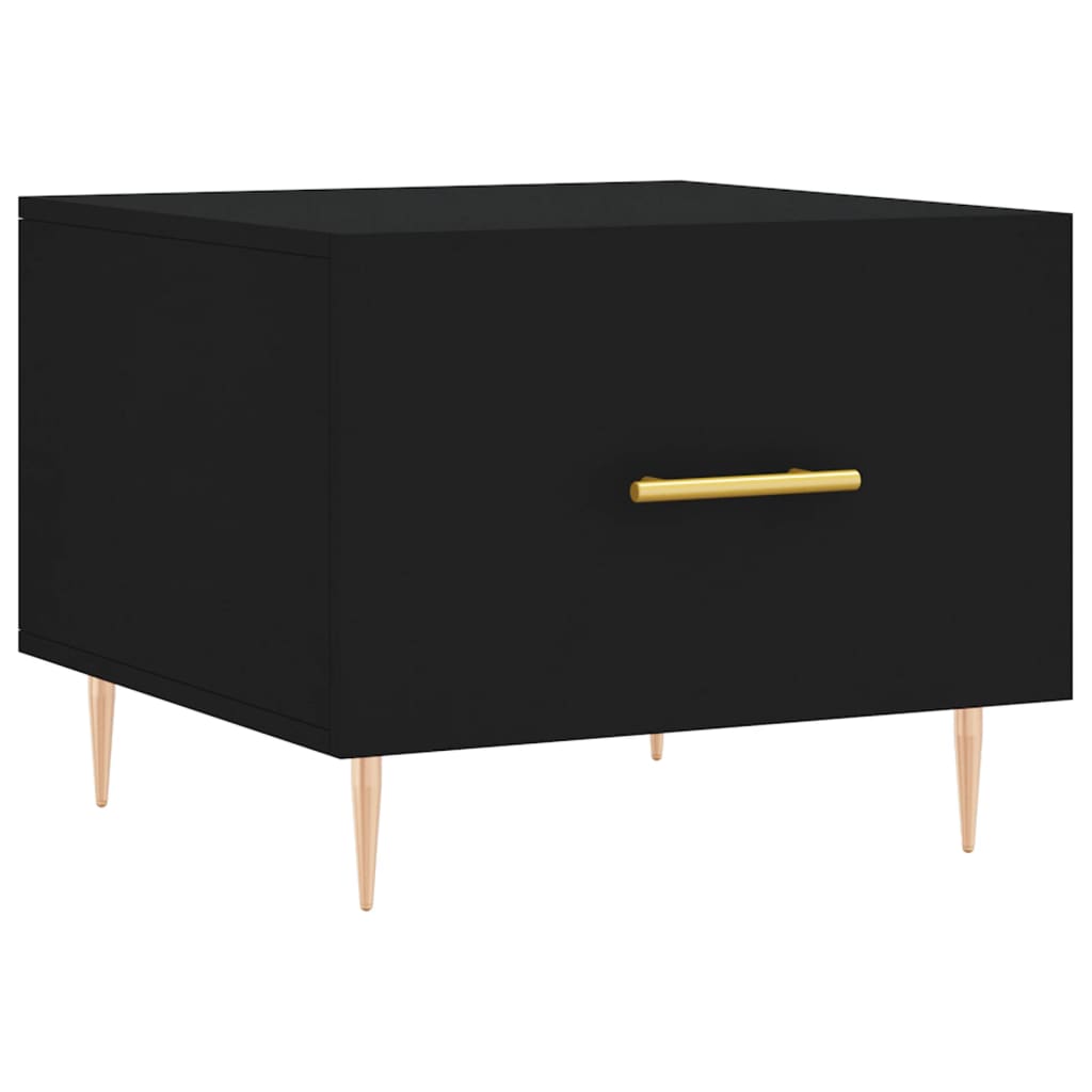 Couchtische 2 Stk. Schwarz 50x50x40 cm Holzwerkstoff - Pazzar.ch