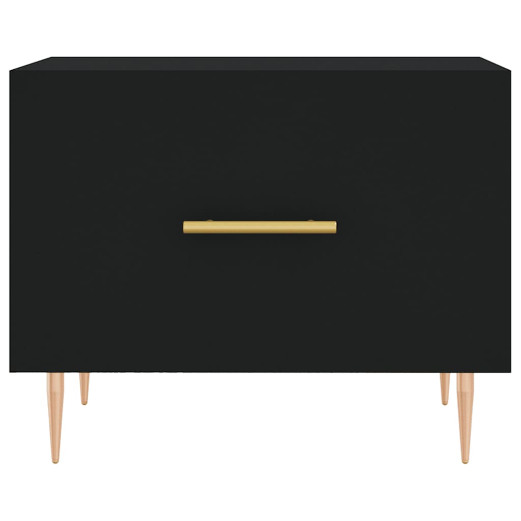 Couchtische 2 Stk. Schwarz 50x50x40 cm Holzwerkstoff - Pazzar.ch
