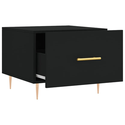 Couchtische 2 Stk. Schwarz 50x50x40 cm Holzwerkstoff - Pazzar.ch