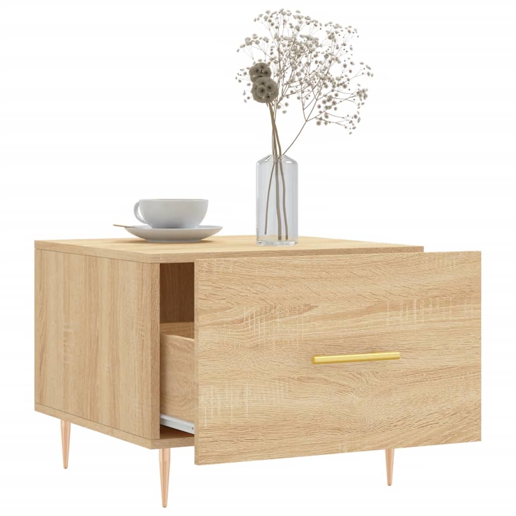 Couchtisch Sonoma-Eiche 50x50x40 cm Holzwerkstoff - Pazzar.ch
