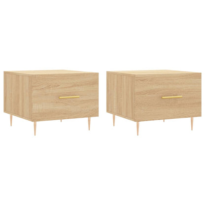 Couchtische 2 Stk. Sonoma-Eiche 50x50x40 cm Holzwerkstoff - Pazzar.ch