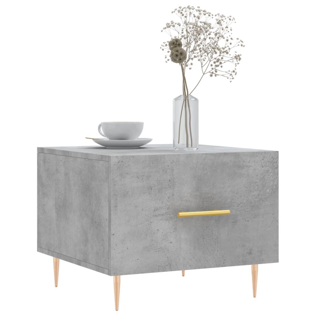 Couchtisch Betongrau 50x50x40 cm Holzwerkstoff - Pazzar.ch