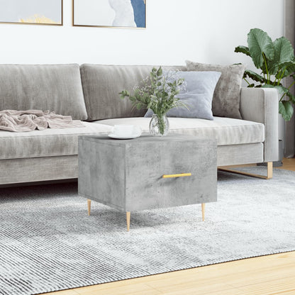 Couchtisch Betongrau 50x50x40 cm Holzwerkstoff - Pazzar.ch