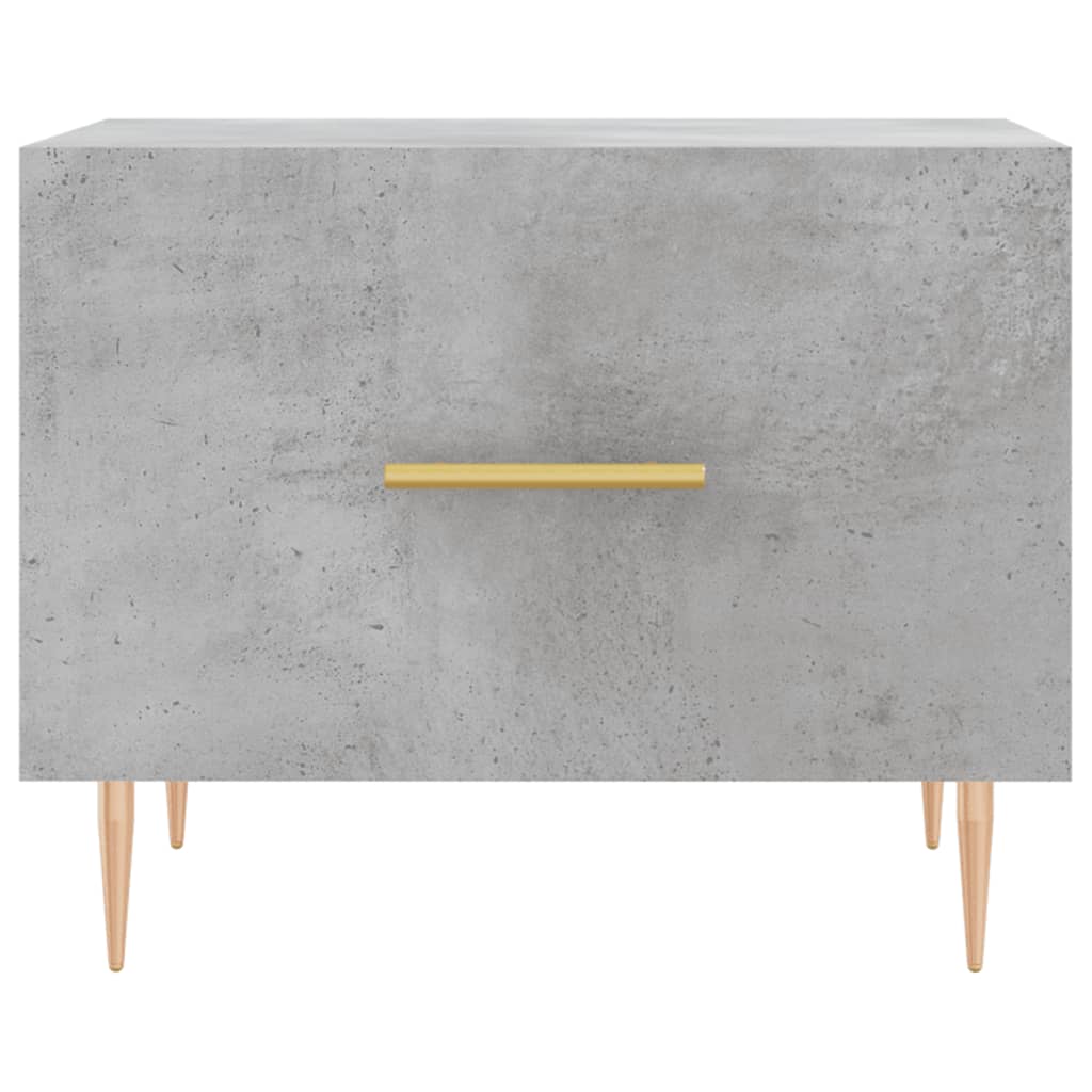 Couchtische 2 Stk. Betongrau 50x50x40 cm Holzwerkstoff - Pazzar.ch