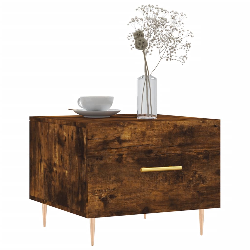 Couchtische 2 Stk. Räuchereiche 50x50x40 cm Holzwerkstoff - Pazzar.ch