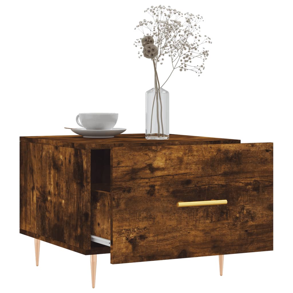 Couchtische 2 Stk. Räuchereiche 50x50x40 cm Holzwerkstoff - Pazzar.ch