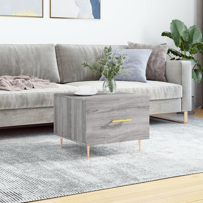 Couchtisch Grau Sonoma 50x50x40 cm Holzwerkstoff - Pazzar.ch