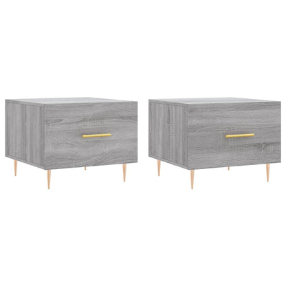 Couchtische 2 Stk. Grau Sonoma 50x50x40 cm Holzwerkstoff - Pazzar.ch