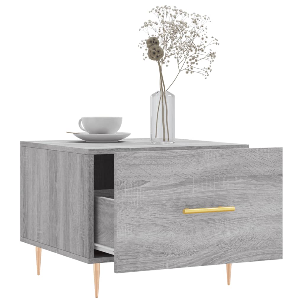 Couchtische 2 Stk. Grau Sonoma 50x50x40 cm Holzwerkstoff - Pazzar.ch