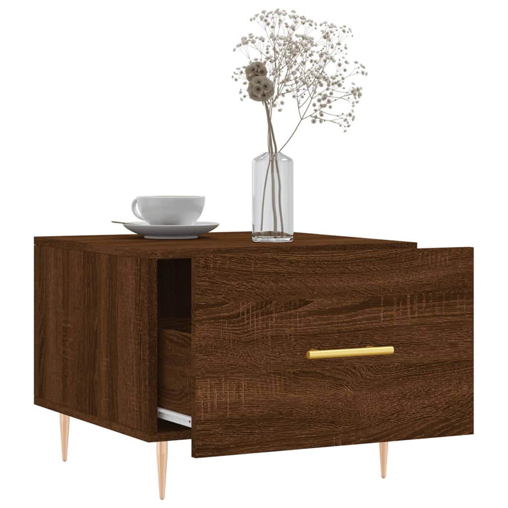 Couchtische 2 Stk. Braun Eichen-Optik 50x50x40 cm Holzwerkstoff - Pazzar.ch