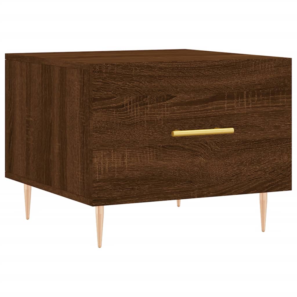 Couchtische 2 Stk. Braun Eichen-Optik 50x50x40 cm Holzwerkstoff - Pazzar.ch
