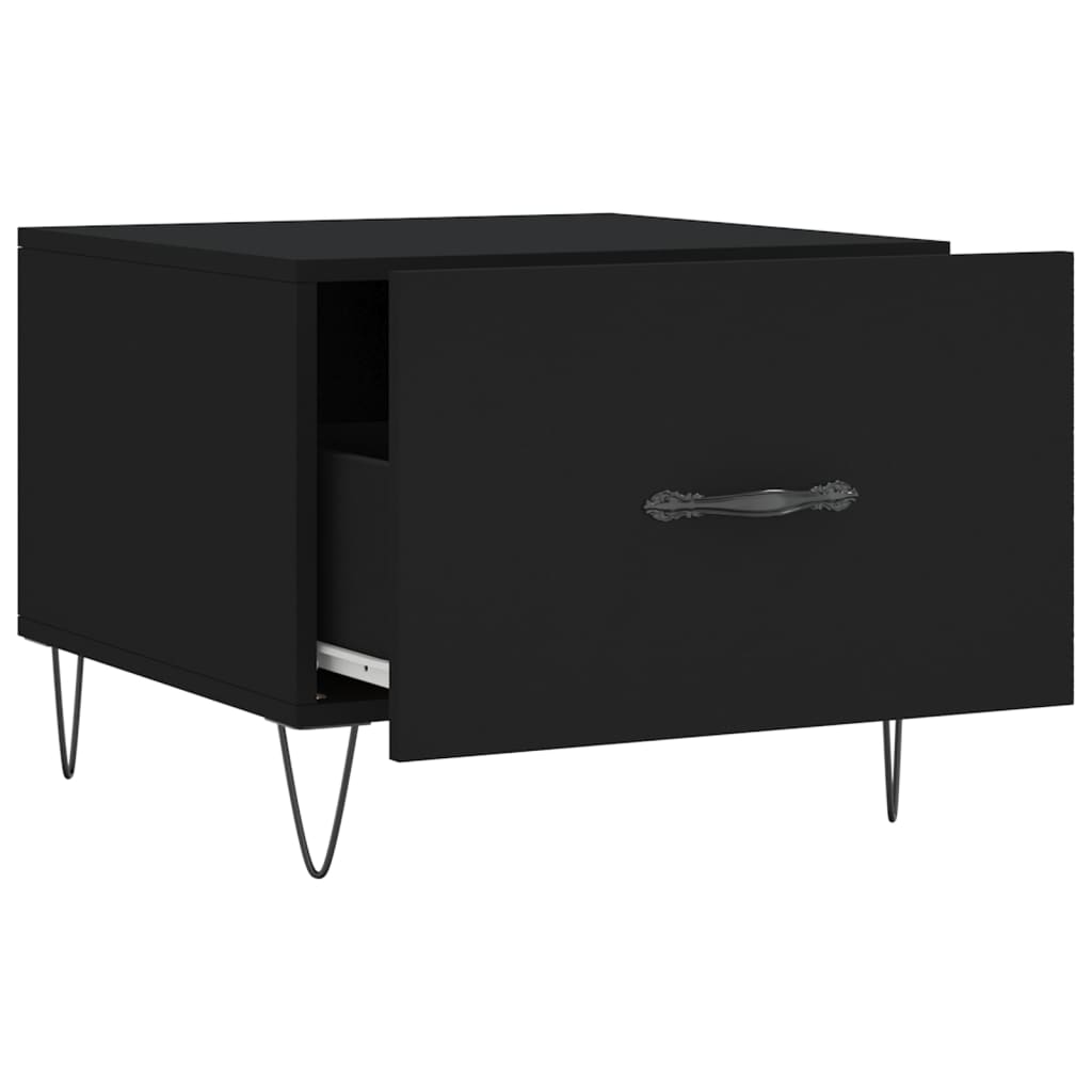 Couchtisch Schwarz 50x50x40 cm Holzwerkstoff - Pazzar.ch