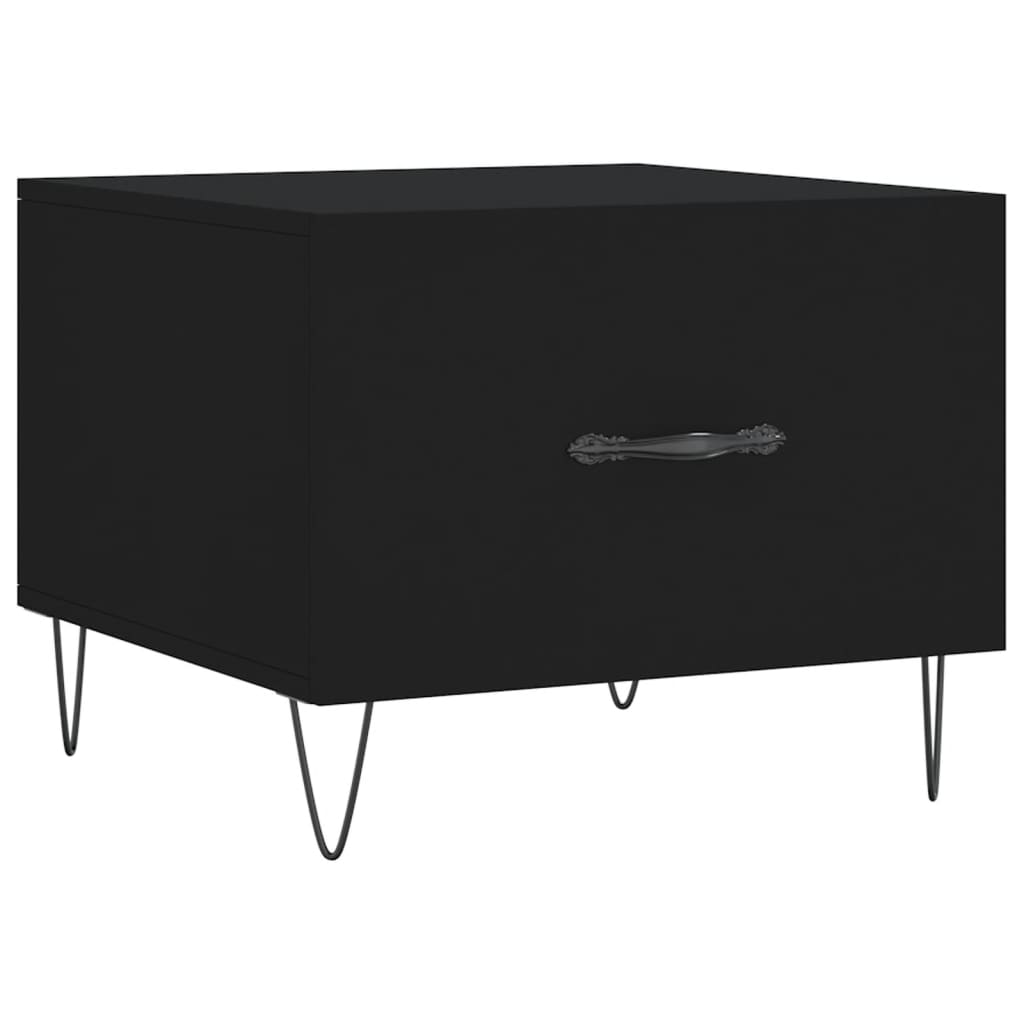 Couchtische 2 Stk. Schwarz 50x50x40 cm Holzwerkstoff - Pazzar.ch