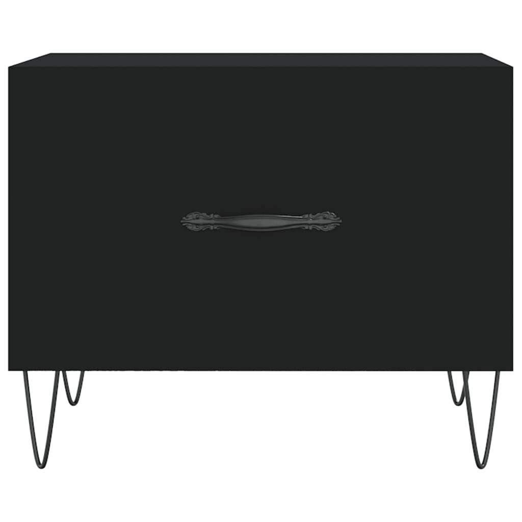 Couchtische 2 Stk. Schwarz 50x50x40 cm Holzwerkstoff - Pazzar.ch