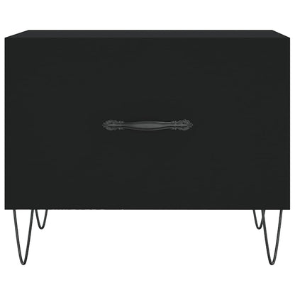 Couchtische 2 Stk. Schwarz 50x50x40 cm Holzwerkstoff - Pazzar.ch