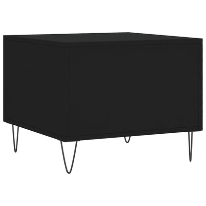 Couchtische 2 Stk. Schwarz 50x50x40 cm Holzwerkstoff - Pazzar.ch
